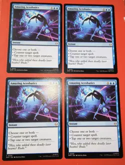 4X PLAY SET: MTG: SPIDER-MAN, AMAZING ACROBATICS,REGULAR FINISH, 0025, NM,LAND - Image 1