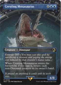 Cresting Mosasaurus (Borderless) R Universes Beyond: Jurassic World Collection 2 - Image 1