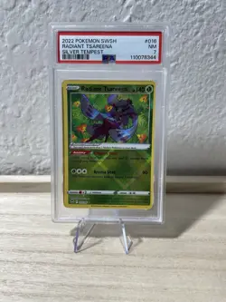 2022 Pokemon SWSH Radiant Tsareena Silver Tempest #016 PSA 7 - Image 1
