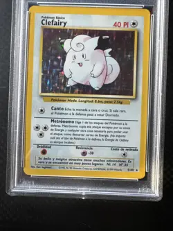 1999 Pokemon Spanish Base Set Clefairy Holo 5/102 PSA 8 - Image 2