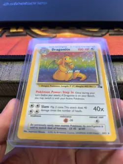 Pokemon TCG Dragonite Fossil 4/62 Holo 1999-2000 Wizards Base Set NEAR MINT! - Image 2