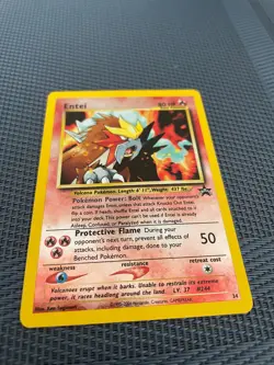 Pokemon Entei - 34 - Reverse Holo Promo Pokemon Wizards Black Star Promos LP - Image 1