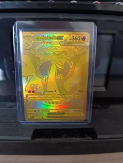 Pokemon Mega Charizard X EX - Fiamme Spettrali PFL 130/094 Gold Oro Italiana - Image 1