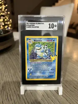 2021 Pokemon Celebrations Blastoise Classic Collection SGC 10 GEM MINT 2/102 - Image 1
