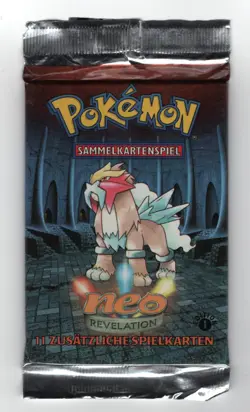 (303287) Pokemon GERMAN NEO REVELATION DAMAGED 1ST EDITION PACK - Image 2