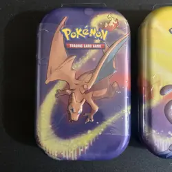 2x Pokemon TCG Kanto Power Mini Tins Charizard Mewtwo New Factory Sealed H24 - Image 2