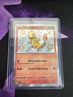 Charmander 109/091 S&V Paldean Fates Baby Shiny Holo Rare Pokemon TCG 2024 NM - Image 1
