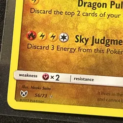 Pokemon TCG Shining Rayquaza Holo Rare Card Shining Legends 56/73 - Image 5