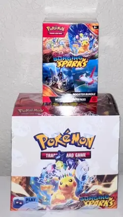 Pokemon TCG Surging Sparks Booster Box and Booster Bundle Lot - NEW SEALED - Image 1