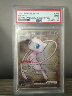 2023 Pokemon 151 Mew Ex Ultra Premium Collection Box Promo PSA Mint 9 #205 - Image 1