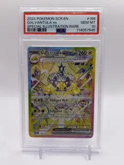 2024 POKEMON SCR EN-STELLAR CROWN SPECIAL ILLUSTRATION RARE GALVANTULA EX PSA 10 - Image 1