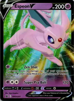 Espeon V SWSH201 Promo SWSH: Sword & Shield Promo Cards NM - Image 1