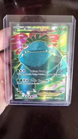 Pokemon TCG Venasaur EX Full Art Holo Card 141/146 XY LP - Image 1