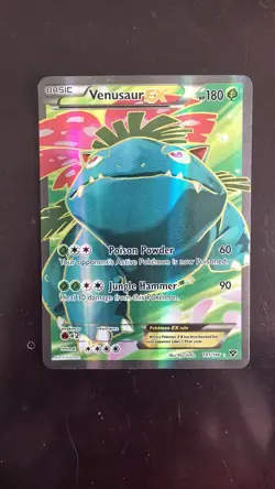 Pokemon TCG Venasaur EX Full Art Holo Card 141/146 XY LP - Image 2
