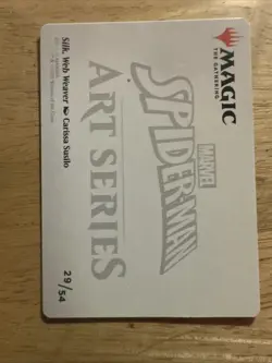 1 x Silk, Web Weaver Art Card (29/54) - Art Series: Marvel's Spider-Man - NM-M - Image 2