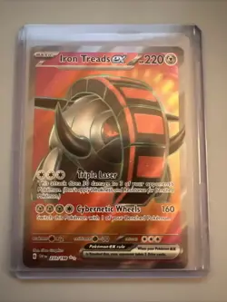 Pokemon Card Iron Treads ex 233/198 Full Art Scarlet & Violet Base Ultra Rare NM - Image 1