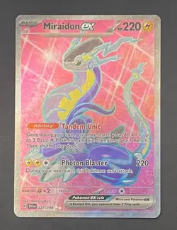 Pokemon Card Miraidon EX 227/198 Scarlet & Violet Base Set - Near Mint - Image 1