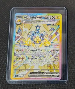 Pokemon TCG Stellar Crown Galvantula EX Altar Art Card 168/142 Mint Condition - Image 1