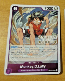 ONE PIECE PILLARS OF STRENGTH ENGLISH CARD GAME CARTE JUDGE OP03 070 EN MINT - Image 1