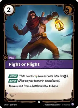 ~ Fight or Flight ~ Foil ~ Riftbound: Origins - Image 1