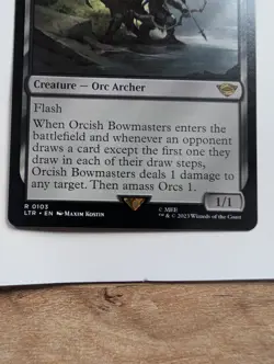 MTG - Orcish Bowmasters - LTR Universes Beyond: Lord of the Rings 0103 Rare Base - Image 3