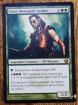 MTG Ezuri, Renegade Leader- DAMAGED -Scars of Mirrodin Legendary Creature # 119 - Image 1