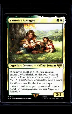 2023 MTG Magic The Gathering LOTR Lord of the Rings #222 Samwise Gamgee - Image 1