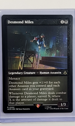 2024 MTG Magic The Gathering ACR Assassins Creed Foil Etched #202 Desmond Miles - Image 1