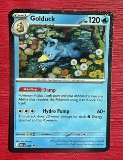 Golduck 008 Black Star Promo Cosmos Holo Foil Mega Evolution Pokemon TCG - Image 1