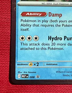 Golduck 008 Black Star Promo Cosmos Holo Foil Mega Evolution Pokemon TCG - Image 5