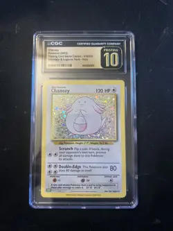 Pokemon TCG: CGC Pristine 10 (2023) Chansey 015/034 - Image 1