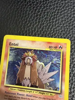 Entei Holo Rare 6/64 Neo Revelation Pokemon TCG LP/Excellent - Image 4