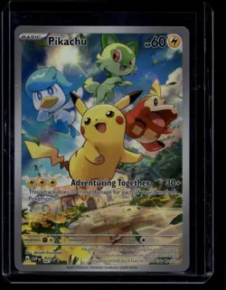 Pokemon TCG Pikachu 027 Scarlet & Violet Promo NM - Image 1
