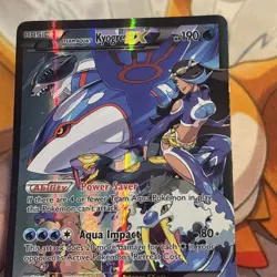 Double Crisis 2015 Team Aqua's Kyogre EX 6/34 Holo - Foil Fire Pokemon TCG - Image 4