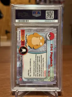 2000 Topps Chrome Pokemon Psyduck Spectra #54 PSA 9 - Image 2