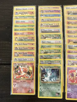 Complete Pokemon Gym Challenge Common Uncommon Set Mostly LP WOTC See List - Image 2