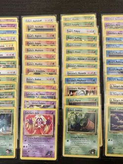 Complete Pokemon Gym Challenge Common Uncommon Set Mostly LP WOTC See List - Image 3