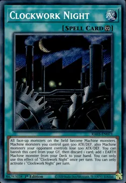 Clockwork Night - Secret Rare 1st Edition RA03-EN071 - NM - YuGiOh - Image 1