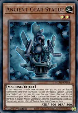 Ancient Gear Statue - Ultra Rare 1st Edition MZTM-EN045 - NM - YuGiOh - Image 1