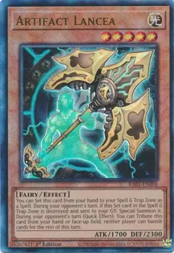 Artifact Lancea - RA01-EN006 - Ultimate Rare - Rarity Collection - Yugioh - Image 1