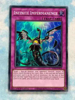 YUGIOH INFINITE IMPERMANENCE SUPER RARE 1ST NM SDCS-EN036 - Image 1