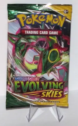 Pokemon *Sword & Shield* EVOLVING SKIES **Booster Pack (R) **SEALED & FROM TIN** - Image 1