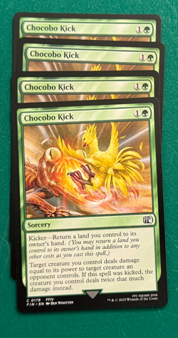 Magic the Gathering MTG Chocobo Kick x4 NM/M Final Fantasy - Image 1
