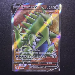 Tyranitar V - 154/163 - Pokemon Battle Styles Sword Shield Full Art Rare Card NM - Image 1