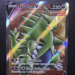 Tyranitar V - 154/163 - Pokemon Battle Styles Sword Shield Full Art Rare Card NM - Image 2