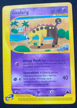 Pokemon TCG Girafarig Skyridge 58/144 Regular (NM/LP) - Image 1