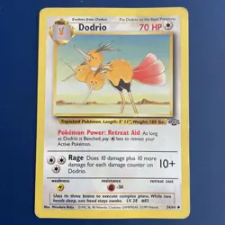 1999 Dodrio 34/64 Jungle Base Set Pokemon Card TCG WOTC - Image 1