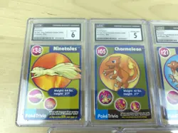 Pokemon BK Burger King 1999 Cards Poketrivia Lot - 5 Cards Graded - Image 2