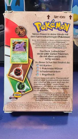 Pokemon TCG Bodyguard Fossil Theme Deck 1999 German Complete in Box Cards NM - Image 2