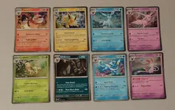 Pokemon TCG: Prismatic Evolutions - 8x Cosmos Promo Cards + Opened Mini Tins - Image 2